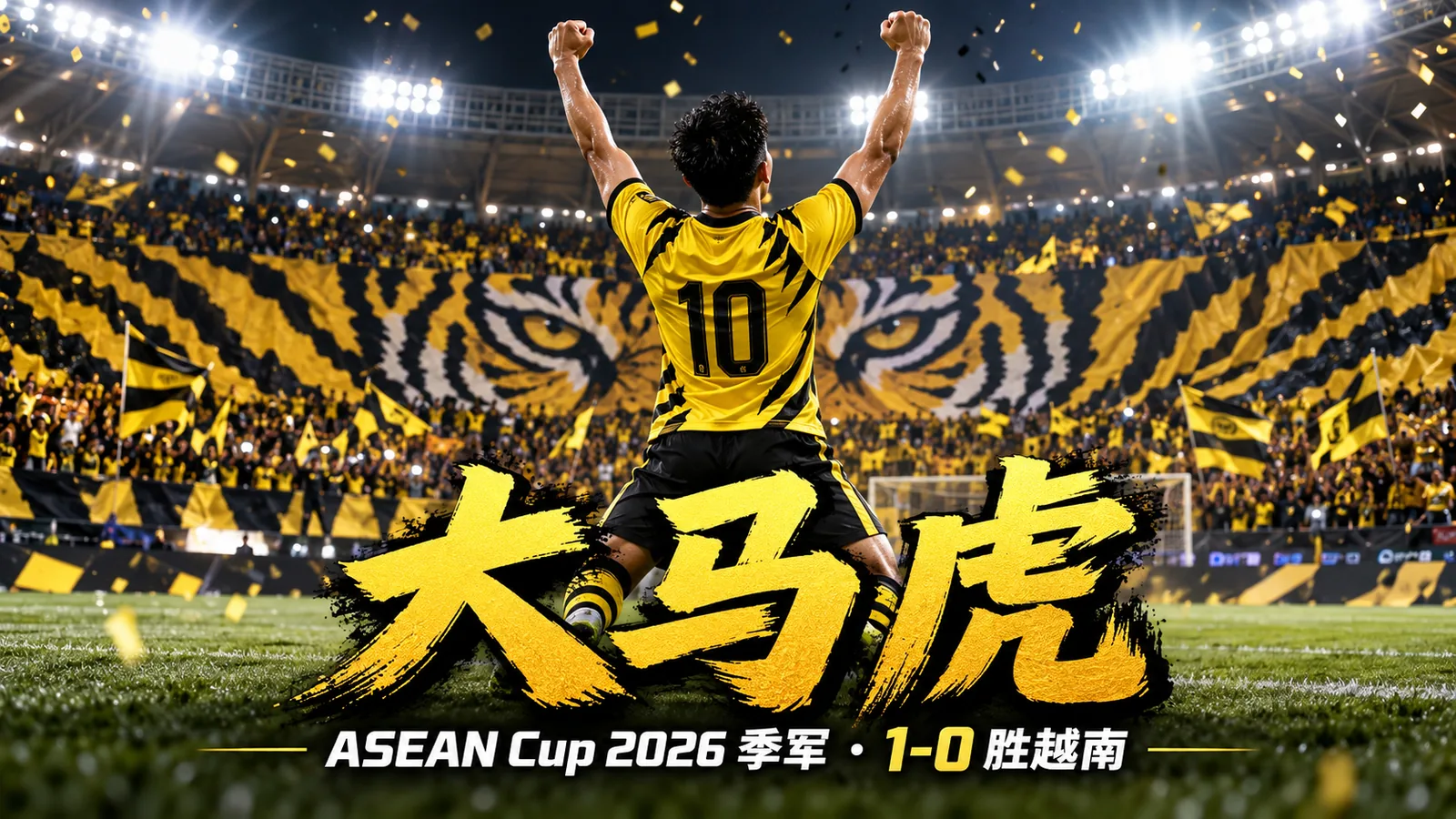 大马虎 ASEAN Cup 2026 夺季军：1-0 胜越南