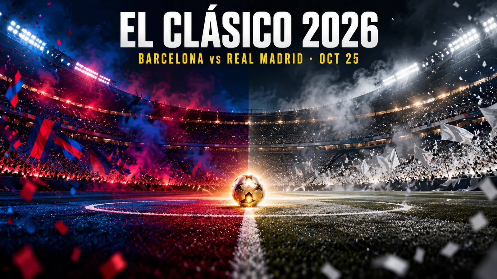 El Clasico 2026: Barcelona vs Real Madrid Date & Time