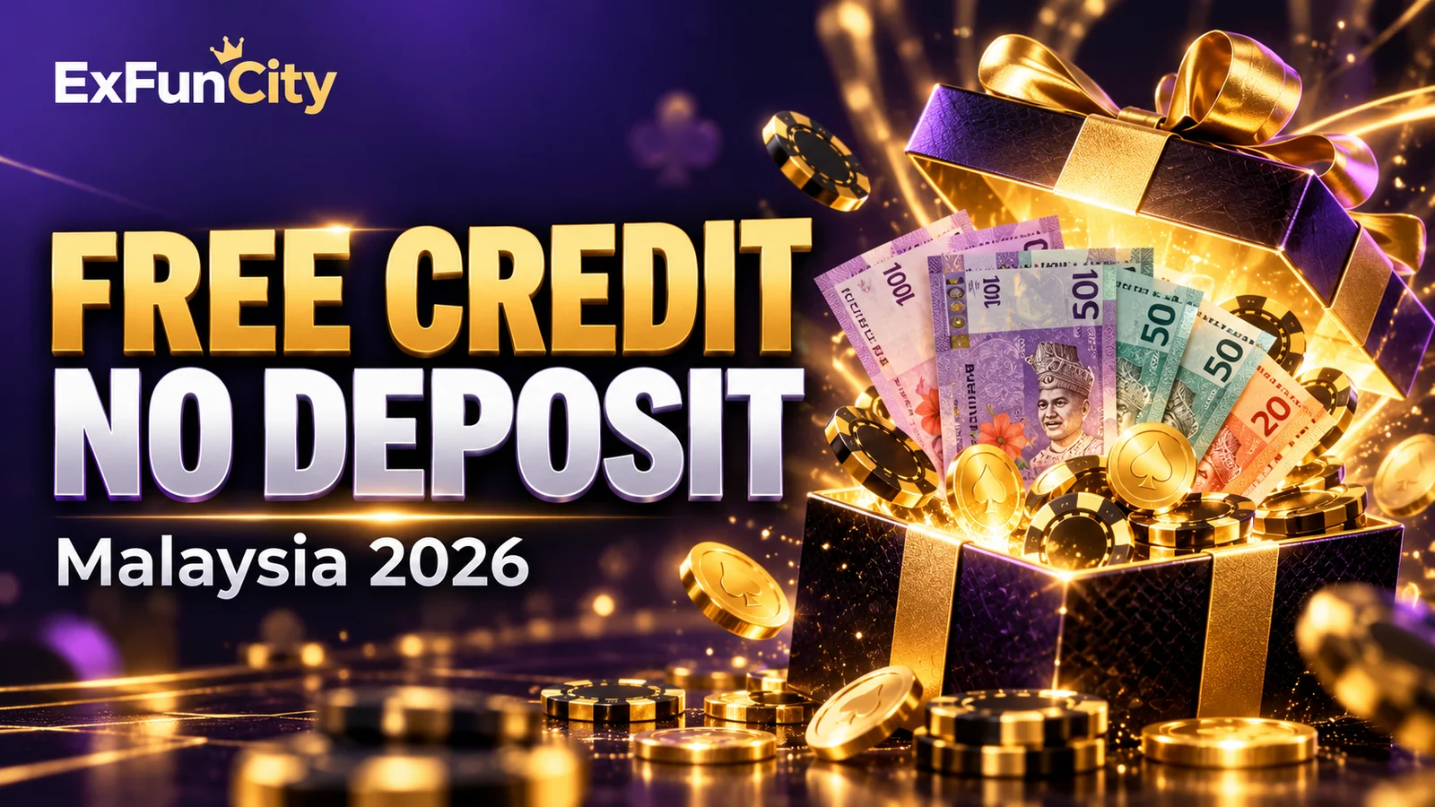 Free Credit No Deposit Casino Malaysia 2026 — Claim Guide | ExFunCity