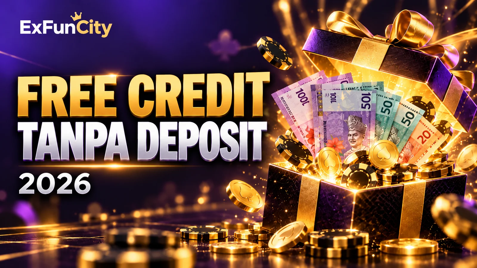 Free Credit Tanpa Deposit Malaysia 2026 — Cara Tuntut | ExFunCity