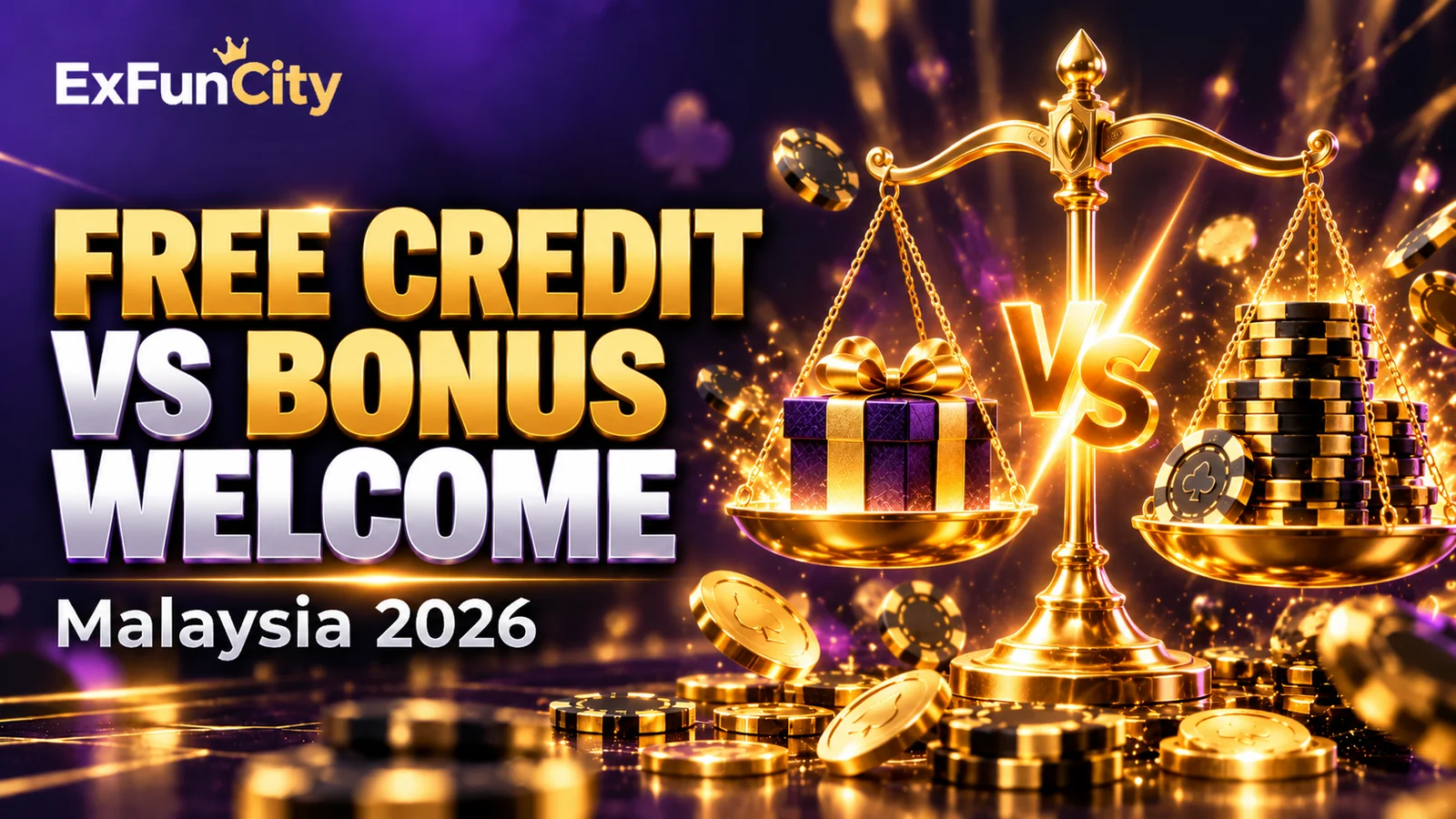 Free Credit vs Bonus Welcome Malaysia 2026 — Mana Lebih Baik | ExFunCity
