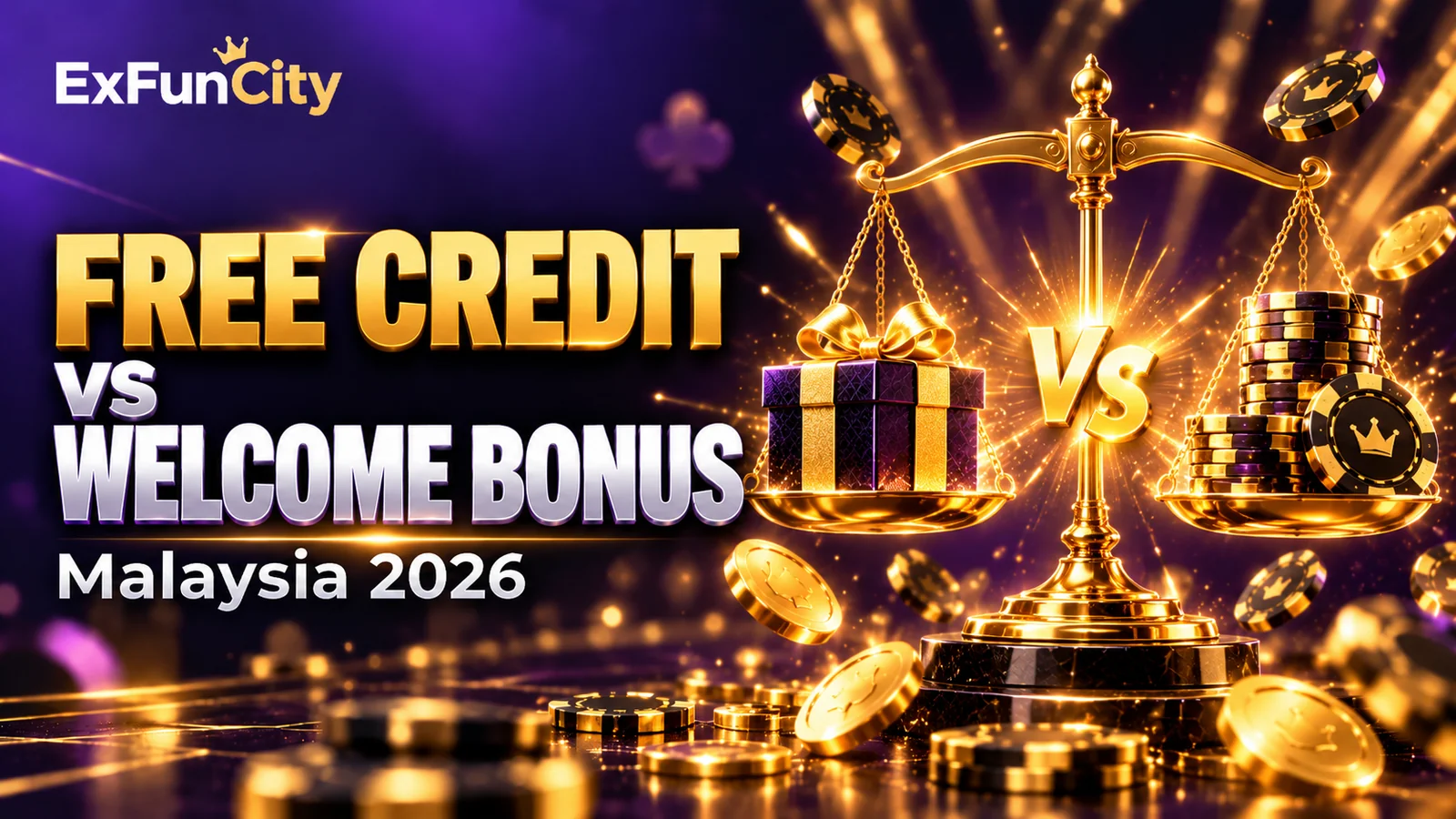 Free Credit vs Welcome Bonus Malaysia 2026 — Which Is Better | ExFunCity