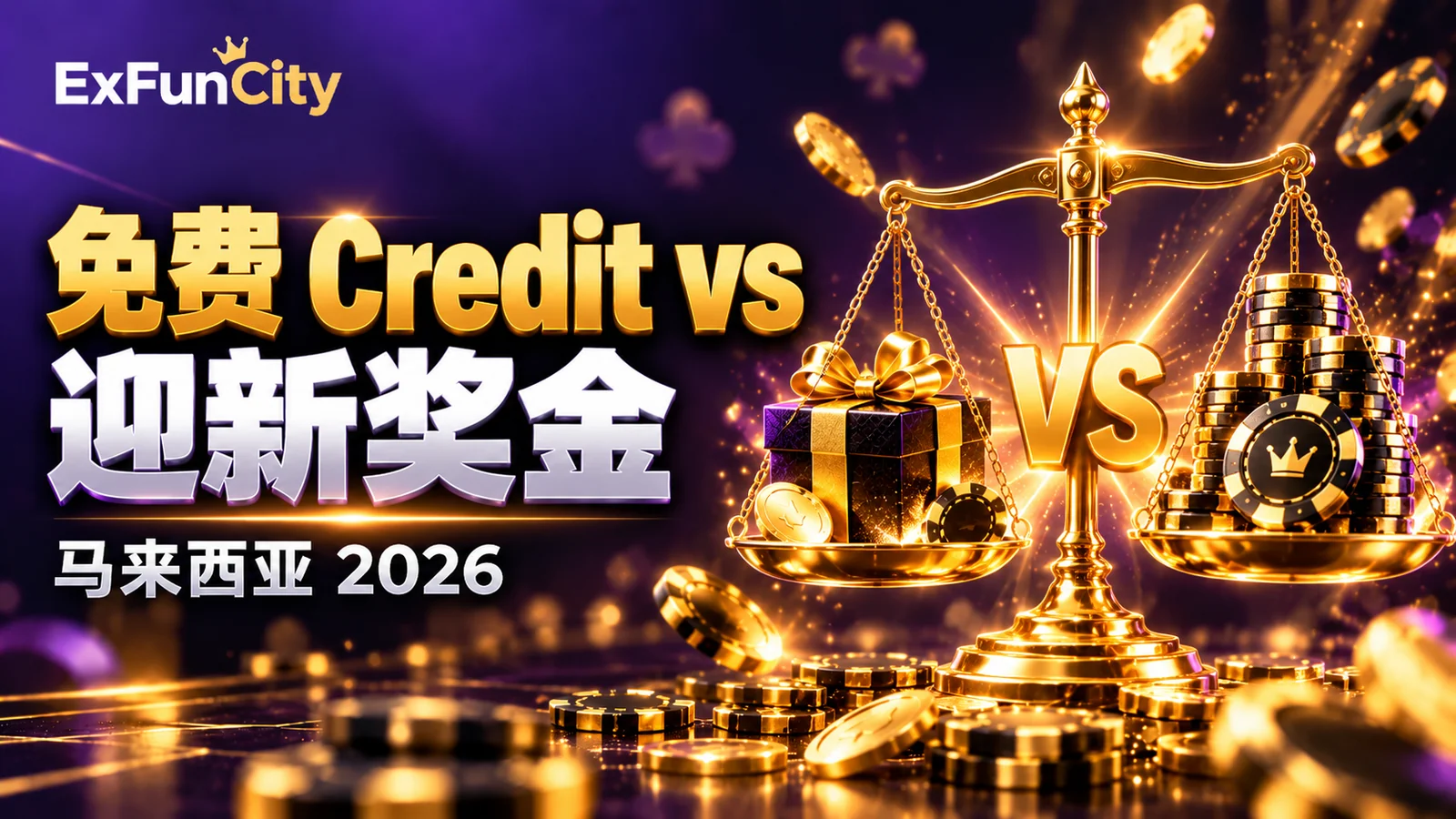 免费 Credit vs 迎新奖金 马来西亚 2026 — 哪个划算