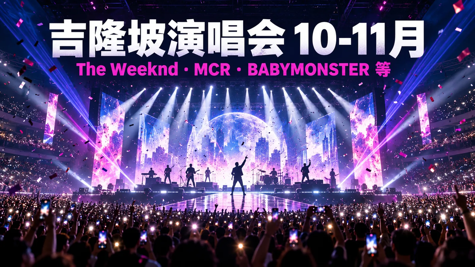 吉隆坡 10-11 月演唱会：The Weeknd、MCR 等