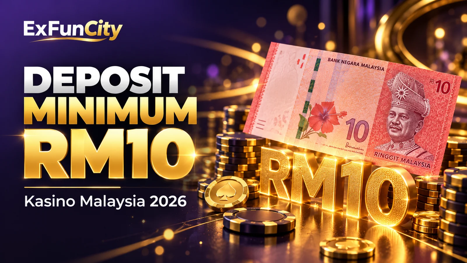 Kasino Deposit Minimum RM10 Malaysia 2026: Mula Kecil, Main Bijak