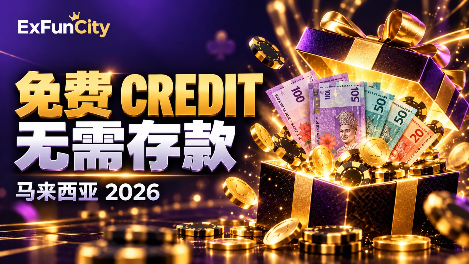 马来西亚免费 Credit 无需存款 2026 领取攻略 | ExFunCity