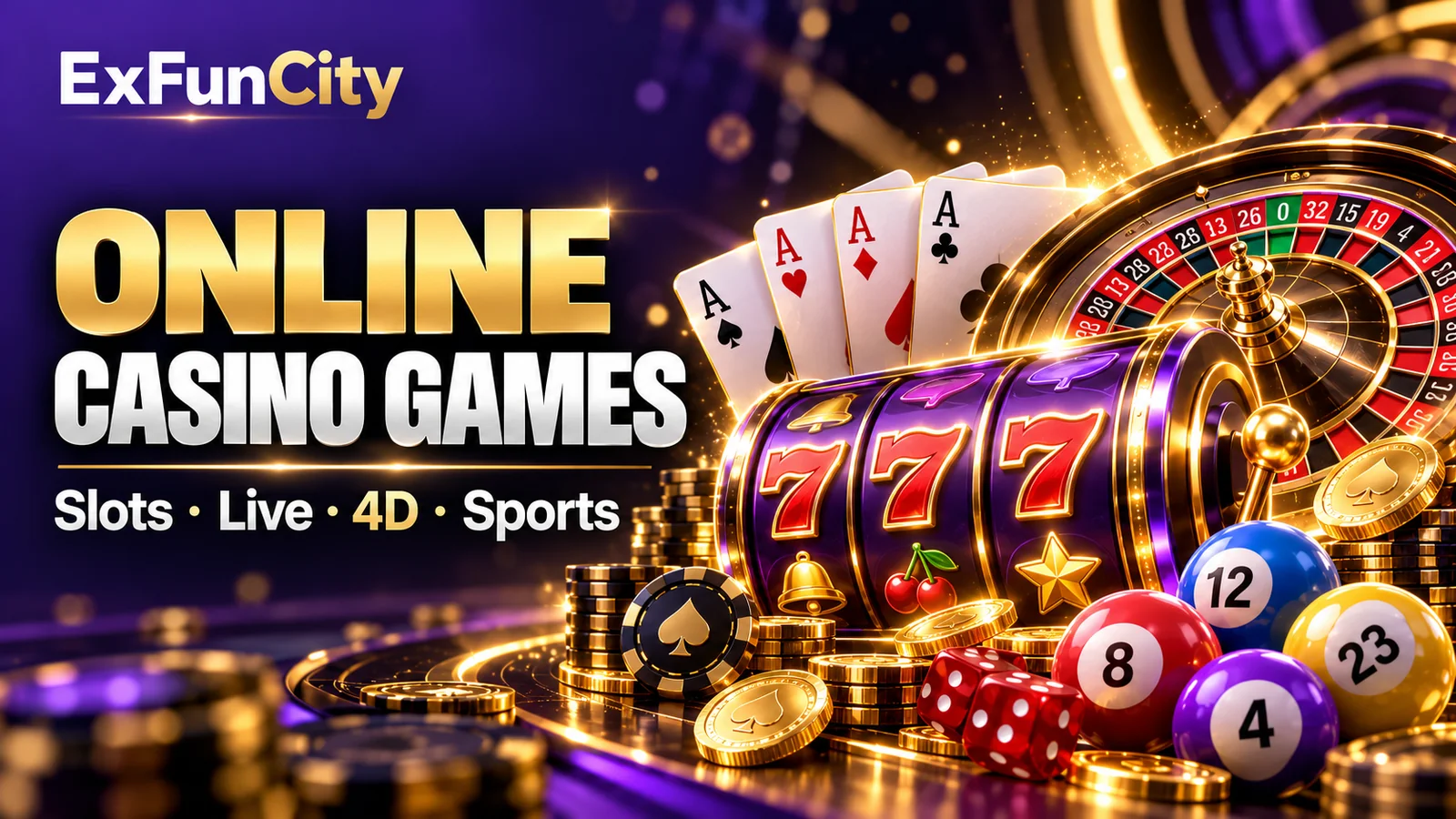 Online Casino Games Malaysia 2026 — Types Explained | ExFunCity
