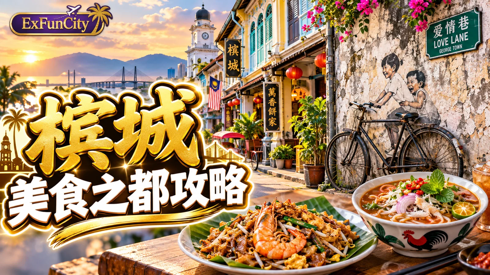 槟城旅游攻略：乔治市必吃必去 | ExFunCity