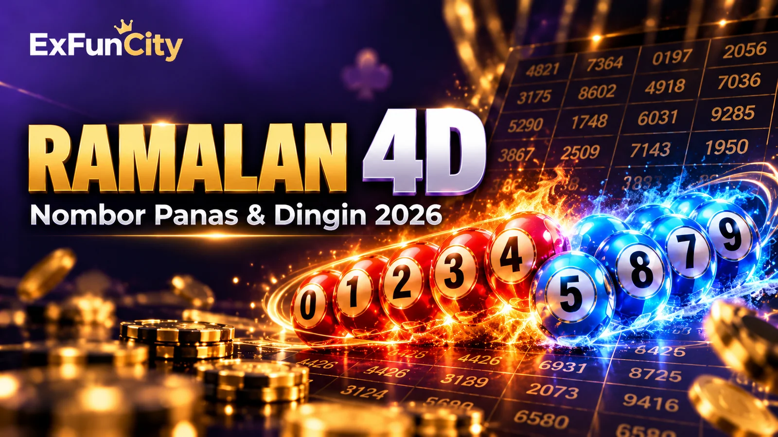 Ramalan 4D Malaysia — Nombor Panas & Dingin 2026 | ExFunCity