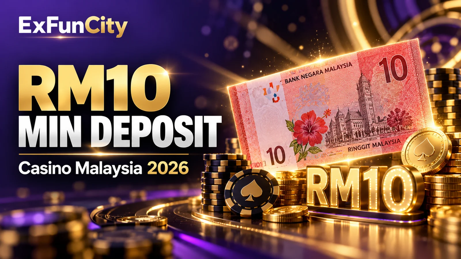 RM10 Minimum Deposit Casino Malaysia 2026 | ExFunCity