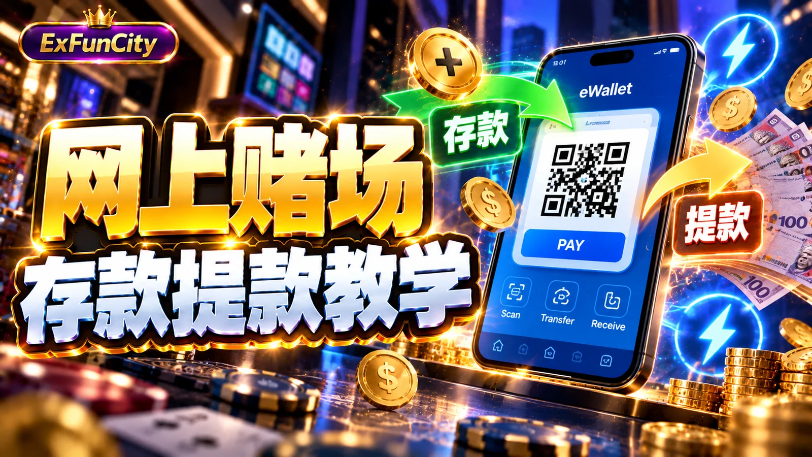 网上赌场 Touch'n Go / DuitNow 存款提款教学 | ExFunCity