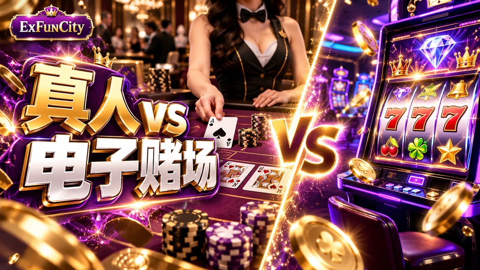 真人娱乐场 vs 电子游戏有什么分别？| ExFunCity