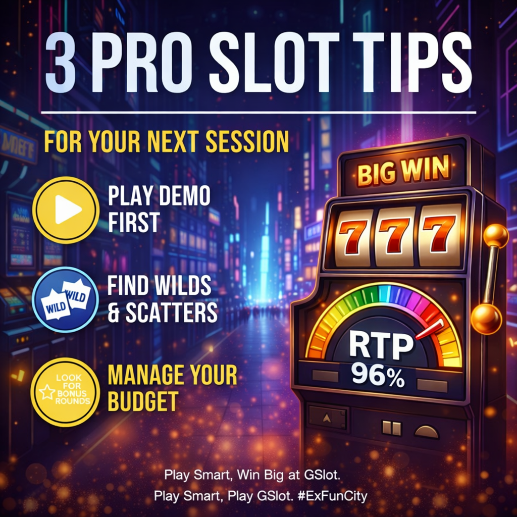 3 Pro slot tips for winning - Joey's expert advice on RTP, bankroll management, and bonus rounds at GSlot ExFun City